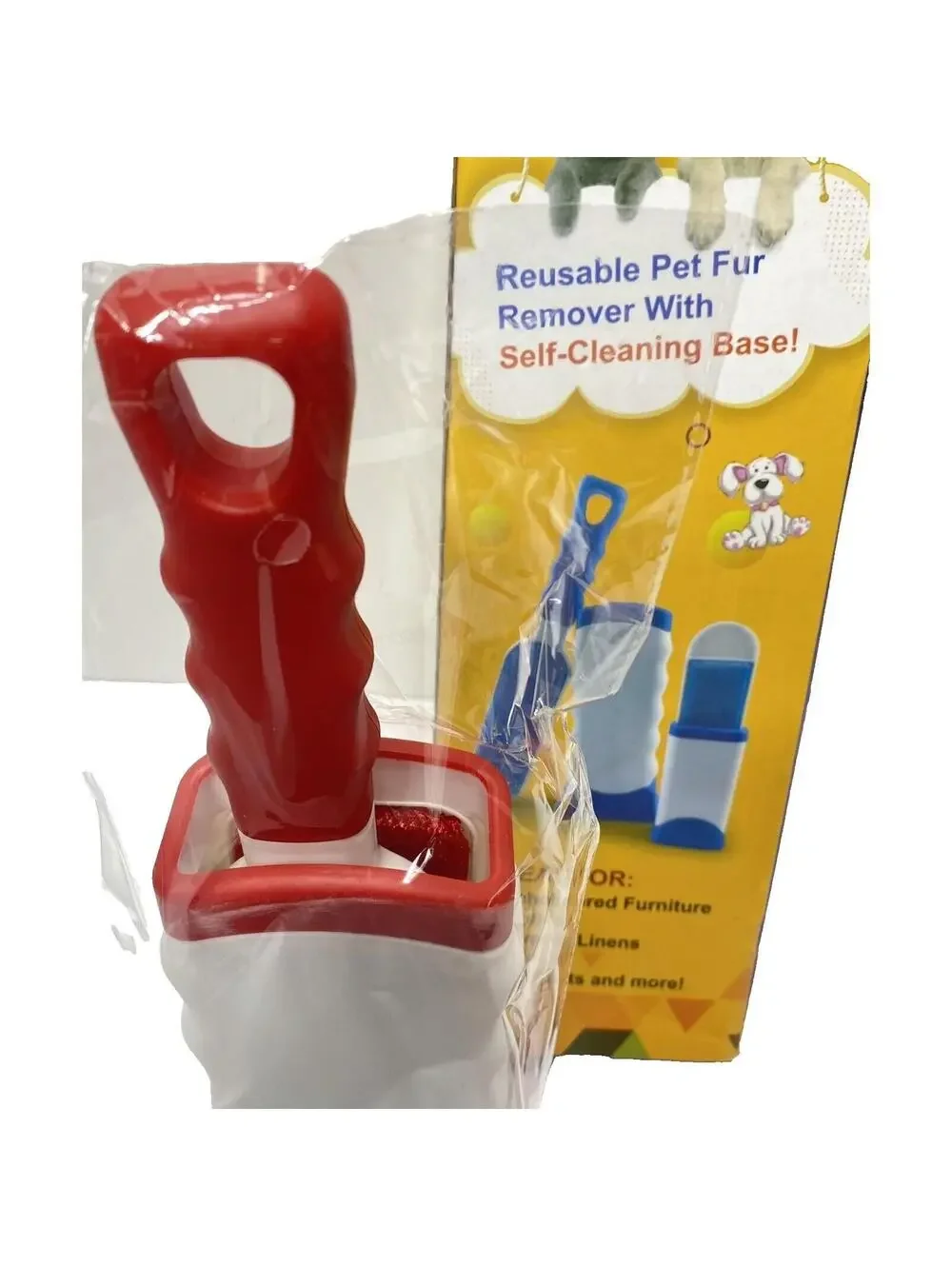Reusable Pet Hair Remover Brush for Dogs & Cats, Self-Cleaning, Easy to Use